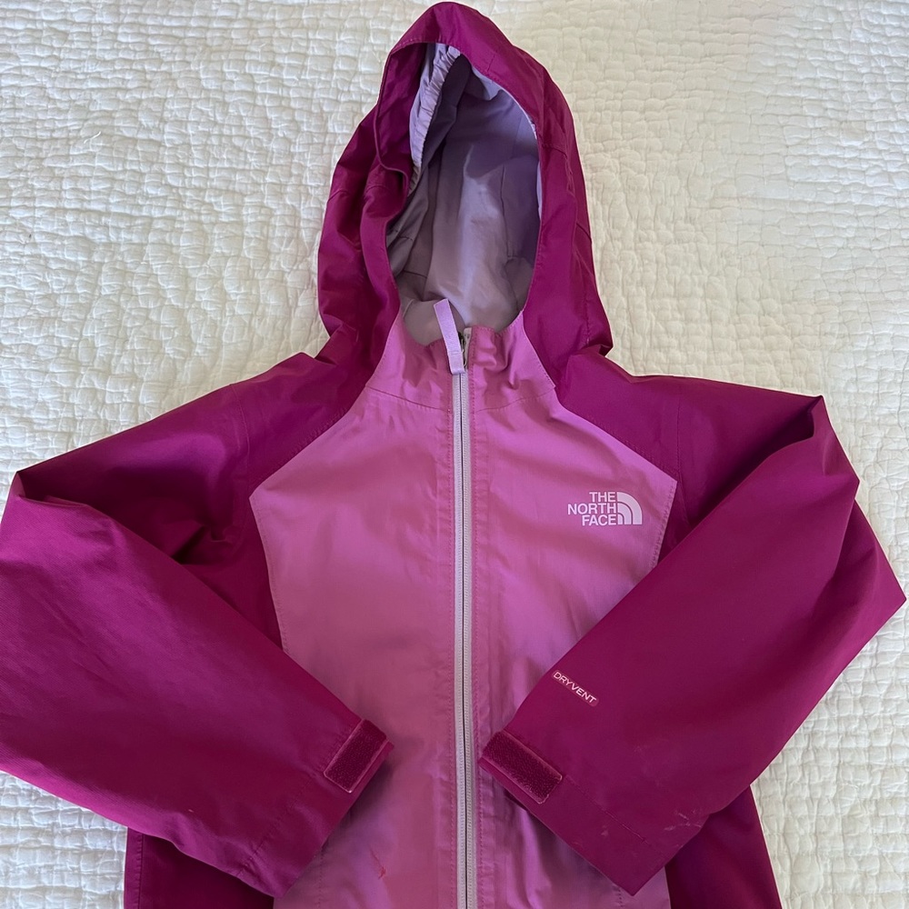 Girls XS North Face Rain Jacket